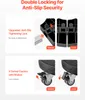 SucceBuy Chariot pour poubelles avec roues, réglable Voir les images du produit 4