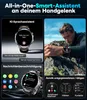 Herren Militär-Smartwatch mit 1,85" HD Display, 1000mAh, Produktbild-Vorschau 7