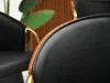 Chaise de salle à manger CERYS - noyer / noir / or Voir les images du produit 12