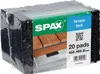 SPAX Decking Pads nero 100x100x8 mm Anteprima dell’immagine prodotto 2