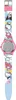 A close-up view of a children's watch with a pink casing and a colorful strap featuring various Sanrio characters. Produktbild-Vorschau