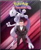 A man in a suit stands in front of a large, purple Pokemon character against a background of purple and pink streaks. Produktbild-Vorschau