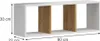 Vicco Wandregal Tomy, 90 x 30 cm 2er Set, Weiß/Goldkraft Produktbild-Vorschau 2