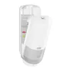 A white automatic soap dispenser with a clear reservoir, mounted on a wall. Produktbild-Vorschau