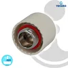 A close-up product shot of a plumbing fitting with a white outer casing and a silver threaded connector with a red seal. Produktbild-Vorschau