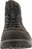 A close-up front view of a brown leather hiking boot. Produktbild-Vorschau