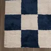 Teppich Kariert - Blox Blau Weiß Produktbild-Vorschau 5