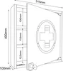 VCM Medizinschrank | Maße ca. H. 40 x B. 32 x T. 10 cm | Produktbild-Vorschau 4