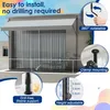 JOIEYOU Klemmmarkise 200 cm Breit Balkon Markise Ohne Produktbild-Vorschau 3