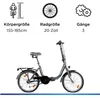 Zündapp ZF40 20 Zoll Klapprad Klappfahrrad Faltrad StVZO Produktbild-Vorschau 3