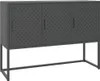 vidaXL Príborník antracit 105x35x75 cm Oceľ Náhľad obrázku produktu 2