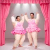 Ballett-Clown Kostüm, erwachsener aufblasbarer, Erwachsene, Produktbild-Vorschau 4