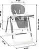 Nukido Elite schwarzer Hochstuhl Produktbild-Vorschau 7