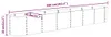 vidaXL Hochbeet Verzinkter Stahl 260x40x36 cm Braun Produktbild-Vorschau 6