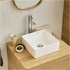 Lavabo da appoggio quadrato in Vetroceramica bianca AONI da Anteprima dell’immagine prodotto 1