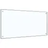 vidaXL Dos de cuisine Transparent 100×50 cm Verre trempé Voir les images du produit 1