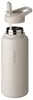 Trinkflasche Edelstahl 1L Thermoflasche Sport Gym Flasche isoliert beige Vinsun Produktbild-Vorschau