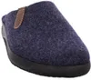 A single blue slipper with a brown accent is shown against a white background. Voir les images du produit