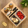 Bambus Couchbar, abnehmbarer Deckel, Snackbox, Sofatablett, Produktbild-Vorschau 2