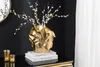 riess-ambiente Edle Vase LIQUID 25cm gold Metall Produktbild-Vorschau 3