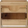 A close-up view of an open wooden cabinet, showing two drawers and the interior. Produktbild-Vorschau