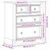vidaXL Komoda  80x43x91 cm z masivního borovicového dřeva Náhled obrázku produktu 8