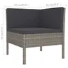 vidaXL 9 tlg. Garten Lounge Set mit Auflagen Poly Rattan Produktbild-Vorschau 7