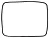 A black rubber gasket on a white background. Produktbild-Vorschau
