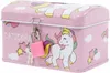 Metall Spardose Einhorn mit Schloss - Bunte Geldkassette Produktbild-Vorschau 2