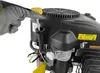 A gloved hand is shown checking the oil level on a lawnmower engine. Podgląd zdjęcia produktu