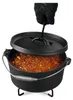 Grillmeister Dutch Oven Gusseisen Topf 4.2L 4-teilig Grill Produktbild-Vorschau 6