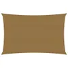vidaXL Voile d'ombrage 160 g/m² Taupe 6x8 m HDPE Voir les images du produit 9