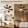 E27 Deckenventilator mit Beleuchtung Fernbedienung, Leise Produktbild-Vorschau 8