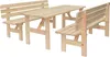 VIKING table de jardin en bois NATUREL - 150 cm Voir les images du produit 3