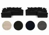 Ecksofa Links DIVERS 3-Sitzer Cord Schwarz 212x166 cm L Produktbild-Vorschau 1