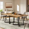 Tavolo da pranzo 80x80 cm, struttura in metallo nero e Anteprima dell’immagine prodotto 5