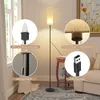 A floor lamp with multiple callouts highlighting its features. Anteprima dell’immagine prodotto