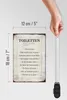 Holzschild Spruch 12x18cm Toiletten Regeln Haus Schild Produktbild-Vorschau 6