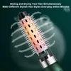 A close-up marketing image of a hot air brush with stylized arrows indicating airflow. Produktbild-Vorschau