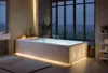 VBChome Badewanne 160 x 70 cm Weiß Acryl Wannenträger Platz Produktbild-Vorschau 9