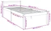 vidaXL Seniorenbett 75x190 cm Massivholz Kiefer Produktbild-Vorschau 8