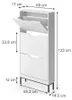 Botník na boty Vicco Luca Bílá 59 x 123 cm se 3 výklopnými Náhled obrázku produktu 2