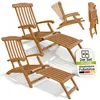 Juskys® Sonnenliege Evia 2er Set wetterfest klappbar Produktbild-Vorschau 1