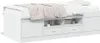 vidaXL Lit de jour avec tiroirs sans matelas blanc 90x200 Voir les images du produit 1