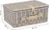 Picknickkorb geflochtene Weide shabby style 2 Personen Produktbild-Vorschau 2