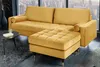riess-ambiente Design Hocker COZY VELVET 80cm senfgelb gold Produktbild-Vorschau 6