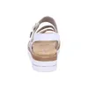 Remonte D0Q55 90 Sandalo donna con zeppa argento - bianco, Anteprima dell’immagine prodotto 11