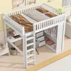 OKWISH Lit Mezzanine Double 140x200 cm - Lit en Bois avec Voir les images du produit 1