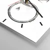 Wanduhr - Quadrat - Glasuhr - Fahrrad Roboter Modern - Produktbild-Vorschau 5