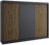 Schwebetürenschrank, 3-türig Schrank mit 4 Schubladen, und Produktbild-Vorschau 1